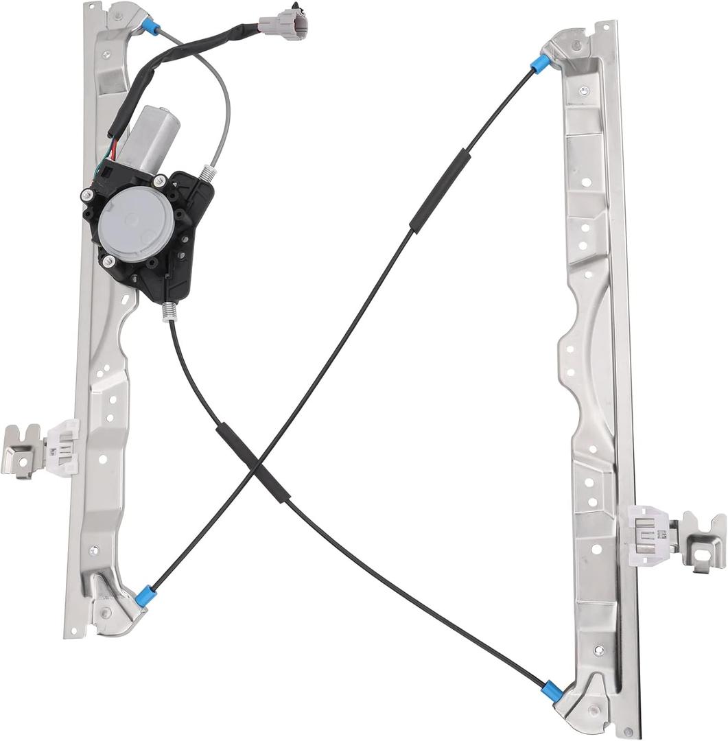 Obaee 748-524 Front Left Driver Side Power Window Lift Regulator with Motor 6 Pins Compatible with Nissan Pathfinder Armada 2004/ Armada 2005-2013/ Titan 2004-2010/ Infiniti QX56 2004-2010