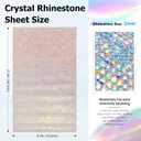 Bling Crystal AB Rhinestone Sheets Self Adhesive, 9.4x15.8 Inch Glitter Rhinestone Stickers Gems, Crystal Diamond Sticker for Car Craft DIY Decoration