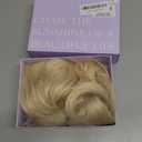 Wig 18 Inch Medium Length Wigs for Women Middle Part Synthetic Hair Wavy Wig with Upgraded Strands,Natural Hair Wigs for Daily Party/Halloween Use 18Inch,Light Gold