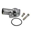 1 Set SHLPDFM Water Neck Chrome Silver 15° Swivel Water Neck Thermostat Housing Fits for SBC BBC Chevy 265 283 305 327 350 383 396 400 427 454 472 502 engines