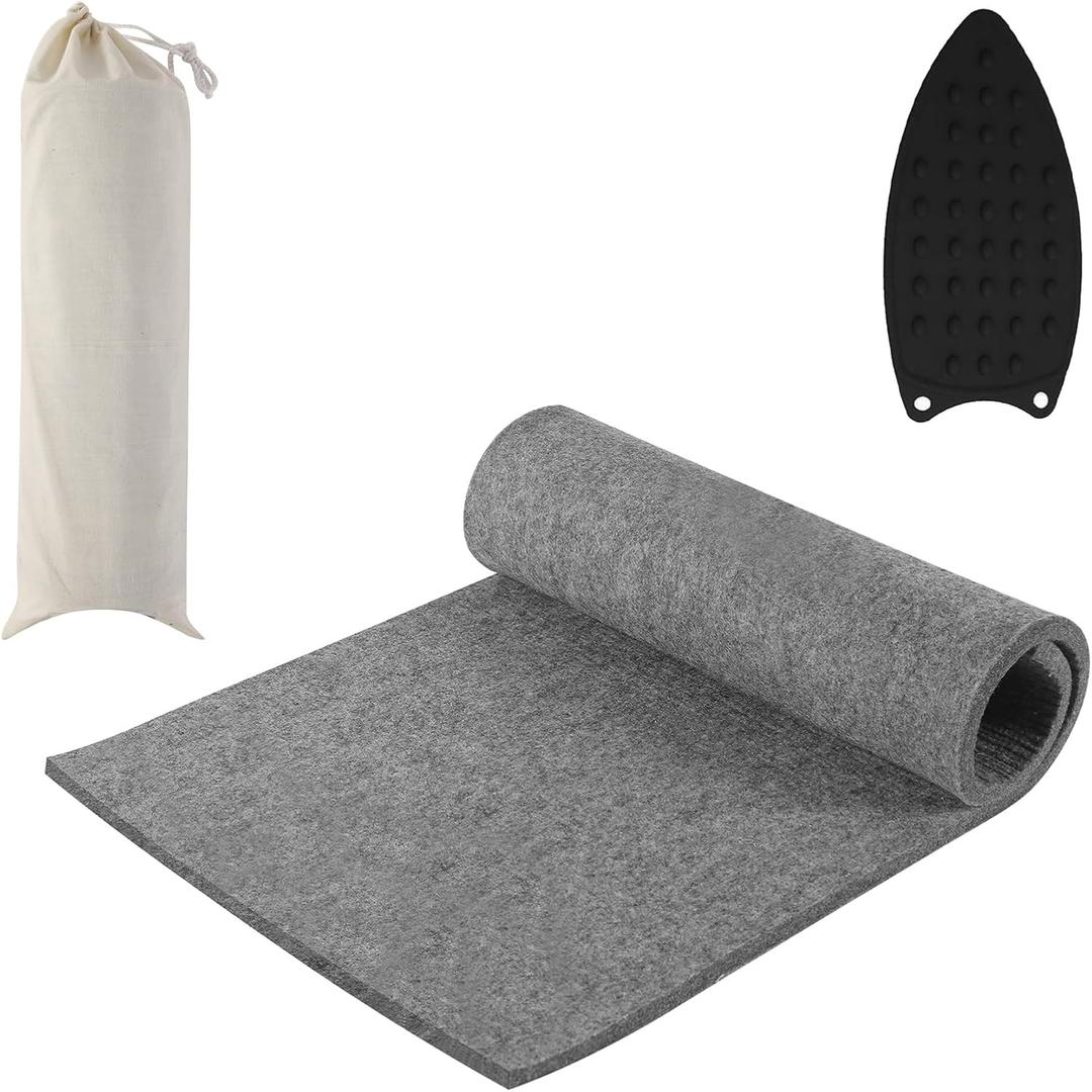AiVeUao Wool Pressing Mat for Quilting, 24" X 17" Portable Wool Ironing Mat, Quilting Ironing Pad for Quilter, Sewing, Quilting Supplies