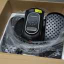 Under Desk Elliptical Machine, Leg Exerciser as Seen on TV While Sitting for Senior with Remote Control, Portable & Quiet Pedal Exerciser with 12 Adjustable Speed, Black