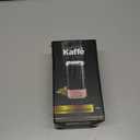 Kaffe Glass Coffee Canister (12oz) w/Airtight Lid - Click to Release Seal - BPA Free Glass & Stainless Steel - Elegant Kitchen Storage Container for Coffee, Nuts, Rice, Flour, Sugar, Tea, Cereal