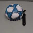 Soccer Ball Size 3,4,5 Soft PU for Practice Training Gift Boys Girls Kid Come with Pump and Needle (Blue)