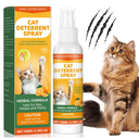 Cat Deterrent Spray, Cat Repellent Spray - Indoor & Outdoor Training Safe Cat Training, Protect Furniture, Sofas, Rugs, Restricted Areas-for Behavior, Natural, Effective - New Formula, Pack of 2
