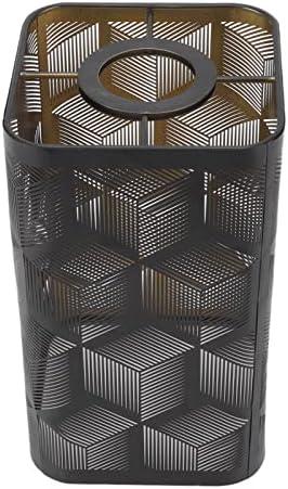 Medium Lamp Shade,Metal Lampshade with Geometric Pattern,Modern Style Lampshade for Table Lamp and Floor Light,20 x 11 x 11cm