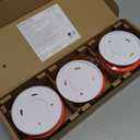Kidde Smoke Detector, 10-Year Battery Powered, with LED Status Lights, 85 dB Alarm, 5-inches, 20SD10, 3 Pack, BBD 10 Years after Activated