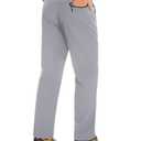 Forik Men's Lightweight Joggers Pants Athletic Casual Quick Dry Water Resistant Workout Hiking with Pockets Lightgrey