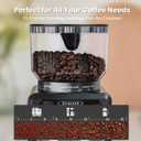 Gevi Coffee Grinder Electric,Coffee Bean Grinder with 35 Grind Settings for Espresso,Drip,French Press,Burr Coffee Grinder for Home Use,Anti-static Design,Black