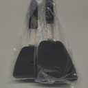 Unicook 2 Pack Flexible Silicone Spatula, Turner, 600F Heat Resistant, Ideal for Flipping Eggs, Burgers, Crepes and More, Black