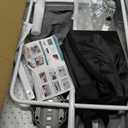 JOYMOR 3 in 1 Baby Bassinet, Bedside Bassinet for Baby, with Comfy Mattress and Wheels, 6 Height Adjustable Easy Folding Portable Bedside Crib for Newborn (Gray)