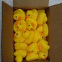 Rubber Duck Bath Toys 50PCS Mini Ducks Bulk for Kids Baby Shower Decorations Birthday Party Favors Gift Classroom Summer Beach Pool Activity Carnival Game