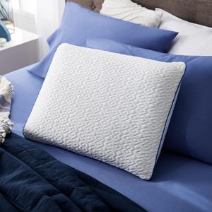 Sleep Innovations Forever Cool Gel Memory Foam Pillow, Standard, White