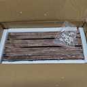 PETAFLOP 5x7 Picture Frame Set of 7, Rustic Frames Display 5 by 7 Inch Photo for Wall or Tabletop (Distressed Brown)