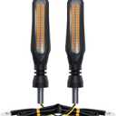 Motorcycle Indicators High Brightness Sequential Flowing Turn Signal Lights For DC12V Motorbike Scooter Off Road (Pack of 2)