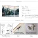 Bwodke Pine Forest Mountain Canvas Wall Art Set of 3, 16x24 inch
