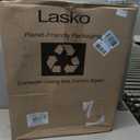 Lasko Oscillating Cyclone Pedestal Fan, Adjustable Height, Timer, Remote Control, 3 Speeds, for Bedroom, Living Room, Home Office, 18", Black, 1843