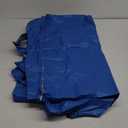 Straight Leg 10×10FT Pop-up Canopy Tent Replacement Top, Instant Canopy Top Cover with Rope (Blue)