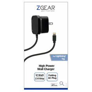 Zgear For Lightning Tip Fast Charge Wall Charger 12 Wall