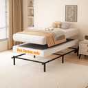 5 Inch Box Spring Twin Size, 1500lbs Heavy Duty Twin Bed Box Spring Bed Base Metal Mattress Foundation, Easy Assembly, Noise Free