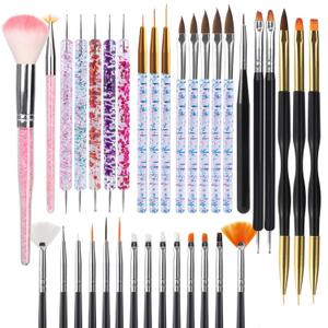 Artdone 35pcs Nail Art Pens brushes,Nail Art Tool Set,Nail Dotting Tools,Nail Dust Brush,Striping Nail Art Brushes for Long Lines,Nail Drawing Pen For Nail Design Artdone 35pcs Nail Art Pens brushes,Nail Art Tool Set,Nail Dotting Tools,Nail Dust Brush,Striping Nail Art Brushes for Long Lines,Nail Drawing Pen For Nail Design