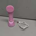 PRITECH Facial Cleansing Brush, Rechargeable Silicone Face Scrubber with Heat Massage End, Vibrating Exfoliator Scrubber for Deep Cleaning, Waterproof Face Brush for Women and Men (Pink)