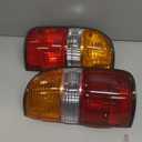 Tail Lights Assembly Set Compatible with 2001-2004 Toyota Tacoma, Left Driver & Right Passenger Side Rear Lamps with Bulbs & Harness, Replaces 81560-04060 81550-04060 TO2800139 TO2801139