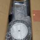 18-Inch Rolling Magnetic Sweeper with 9.5-inch Magnetic Trays, 45-Pound Capacity Telescoping Magnetic Pickup Lawn Sweeper, Adjustable Handle Pick-up Sweeper for Nails, Screws Workshop Garage Yard