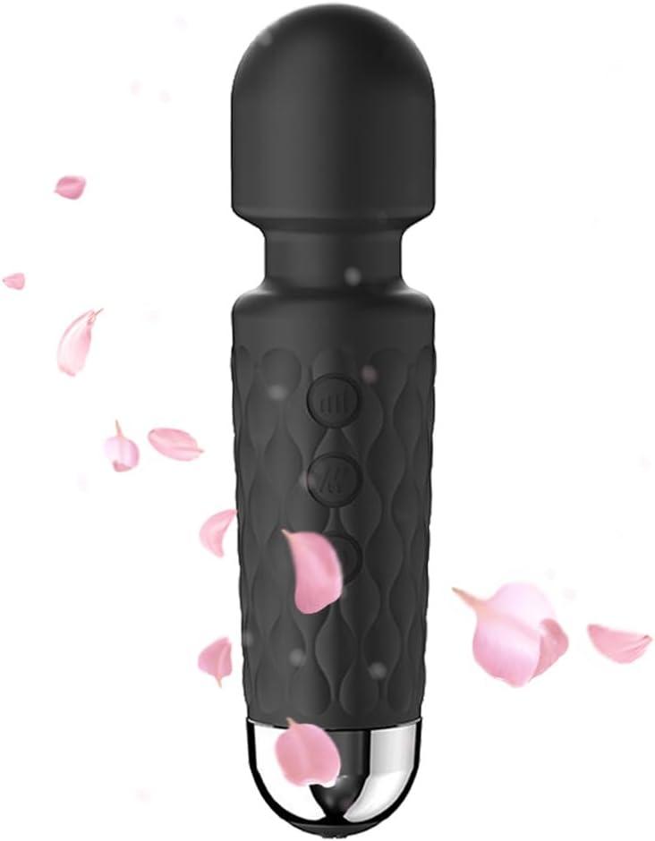 Upgraded Mini Back Massager - Powerful-Quiet-Portable - Multiple speeds and Modes, Light Black