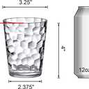 Amazing Abby - Iceberg - 10-Ounce Plastic Tumblers (Set of 8), Plastic Drinking Glasses, All-Clear Reusable Cups, Stackable, BPA-Free, Shatter-Proof, Dishwasher-Safe