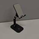 OCYCLONE Phone Stand, Adjustable Height and Angle Foldable Cell Phone Stand Holder for Desk, Taller iPhone Stand Compatible with 4.7"-13" Smartphones iPad Tablet, Black