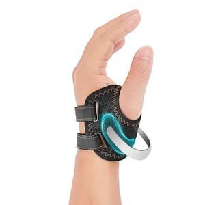 FORTEMOTUS CMC Thumb Brace - Comfortable Nylon Thumb Splint for Mild CMC Joint Pain Relief, Osteoarthritis, Tendonitis, CMC Joint Thumb Arthritis Support Brace for Women Men, Black, Left, Large