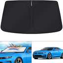 KUST Windshield Sun Shade for Camaro 2016-2024 Accessories Front Window Sunshade Sun Visor Protector Foldable Heatshield Blocks UV Rays Keep Your Car Cooler