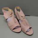 Allegra K Women's Front Zip Cut Out Chunky Heels Slingback Gladiator Heel Sandals (9.5)