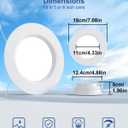LED Recessed Lighting 6 inch/5 inch, Smart RGB Bluetooth Can Lights, 13W 1050LM, Color Changing, Retrofit Led Recessed Light Compatible with Alexa for Bedroom Living Room Kitchen, 6Pack