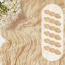 6 Pack Beige Cheesecloth Table Runners 13FT Boho Gauze Cheese Cloth Cream Table Runner 35 x 160 Inch Long Rustic Sheer Runner for Wedding Bridal Baby Shower Birthday Party Table Decorations