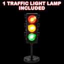 ArtCreativity Small Traffic Light Table Lamp for Kids, (Pack of 1), Bedside Lamp with Color Changing LEDs, Cool Nightlight for Girls and Boys, Decorative for Living Room, Bedroom, or Playroom