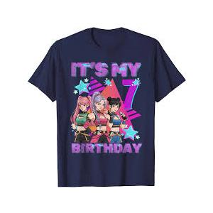 7 Years Old Birthday K pop Kids 7th Birthday Girls Kpop TShirt