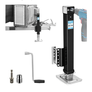 Kohree 8000 lbs Trailer Jack Heavy Duty, 20-24V Cordless Drill Compatible, Bolt on Trailer Jack for Yacht, Horse, Utility Trailers, Adjustable RV Tongue Jack with Drop Leg