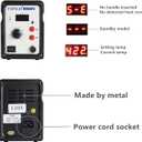 858D 110V Solder Station, Digital Display SMD Hot Air Rework Station Solder Iron Kit Heat Gun, Tweezers, Desoldering Pump