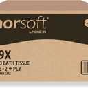 Morsoft by Morcon Jumbo Toilet Paper Rolls, 12 Rolls/Carton, 2-Ply, 100% Recycled Fibers, Soft and Absorbent, Fits in Jumbo Tissue Dispensers, Commercial Toilet Paper