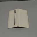 Immaturus Womens Wallet, White Slim Thin RFID Blocking Card Wallets, Bifold PU Leather Credit Card Holder Organizer, Cute Cash Clutch Long Billfold with Zipper Coin Pocket Ladies Girls Gift