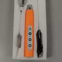 YUSWKO Fluorescence Orange Handheld Milk Frother Wand for Coffee, Rechargeable Electric Whisk with 3 Heads 3 Speeds Drink Mixer Coffee Frother For Latte, Cappuccino, Hot Chocolate, Egg