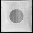 HVAC Premium 24" x 24" T-Bar Drop Ceiling Perforated Return Grill - Metal Back Casing - with 14" Collar