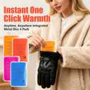 Large Reusable Heat Packs, Snap Click Hand Warmers, Long Lasting Warmth Pouch (13.59.5cm, 4 Pack)
