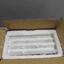Diflart 4-Pack Carrara White Marble Baseboard Trim Molding, 5 x 12 Inch Crown, Polished, Bianco Italian Carrera Marble Skirting Base Moulding for Shower Bathroom Wall Kitchen Backsplash