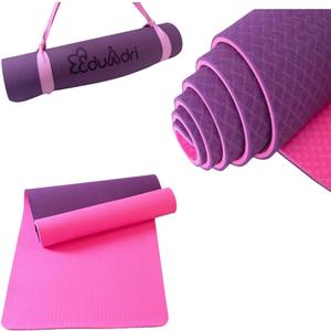 "Premium Extra Thick Yoga Mat With Strap-6mm Non-Slip,Eco-friendly,High-Density TPE,Ideal For Home,Gym, Perfect Exercise Mat for Pilates & Studio-72 L*24 W