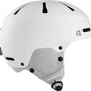 Retrospec Comstock Youth Ski & Snowboard Helmet for Kids - Durable ABS Shell, Protective EPS Foam & Cooling Vents - Adjustable Fit for Boys & Girls (55-58 M, Matte White)