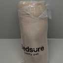 Bedsure Calming Dog Bed for Small Dogs - Donut Washable Small Puppy Bed, 23 inches Anti-Slip Round Fluffy Plush Faux Fur Large Cat Bed, Fits up to 25 lbs Pets, Camel