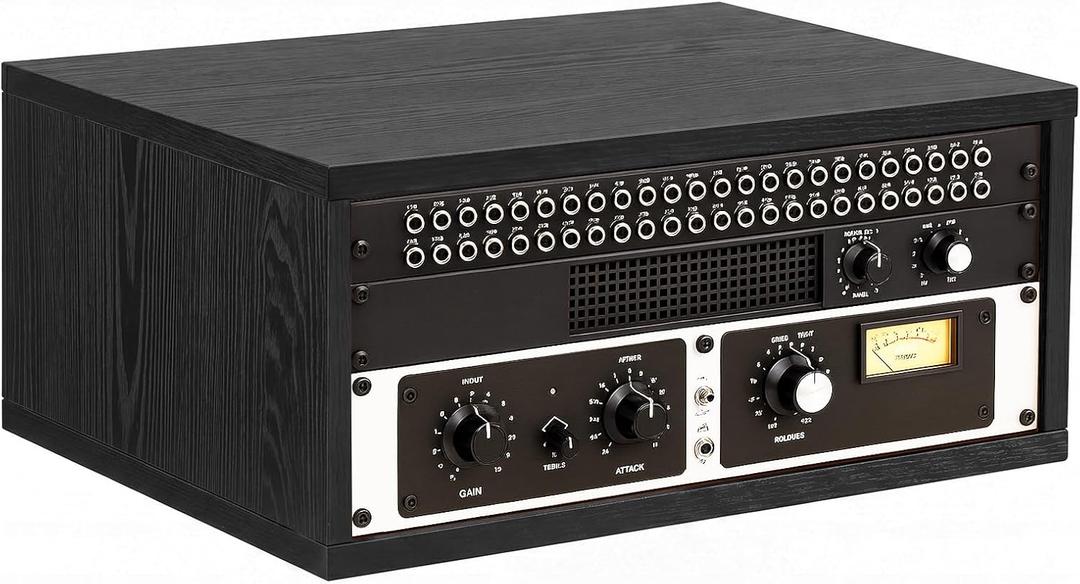 AceOrbit 4U Desktop Studio Rack Cabinet for 19 Inch Pro Audio Gear, Black